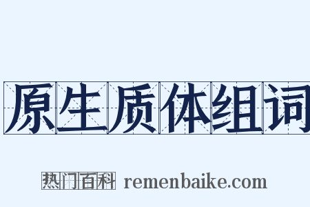 原生质体组词是什么意思的图片